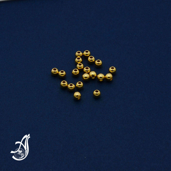 Gold filled Round beads 4 mm ( package of 50 pcs )AYS-IBGF-4