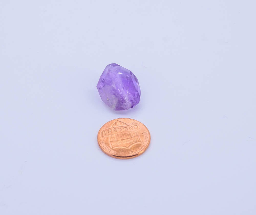 Amethyst Facettd Nugget/Tumble, streight drill ,15x19 mm appx., Purple,full strand 15 inch,Fine quality, Good Luster,very creative