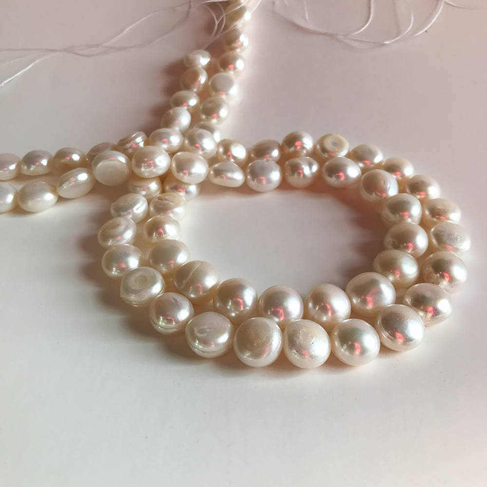 Fresh water Pearl Mabe -Round 12 mm  16 inch, fine luster  (RM )