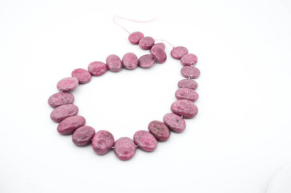 Natural Rhodonite beads Oval 19x16 to 26x15 mm, Unusal,most creative.(#965)