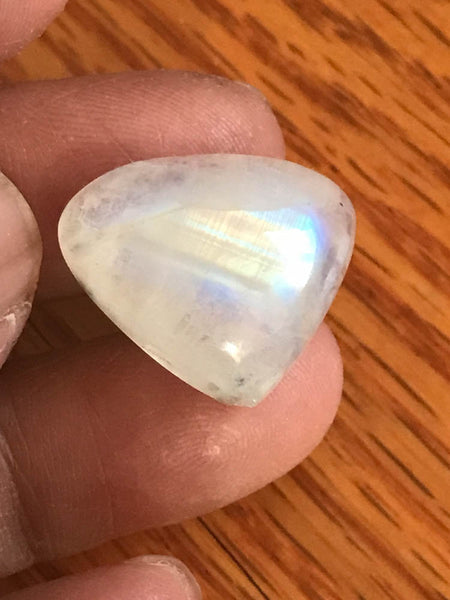 Rainbow Moonstone  Heart  Cabochon AAA quality 19.9x23.3 mm , Natural 100%( CB-00158 )