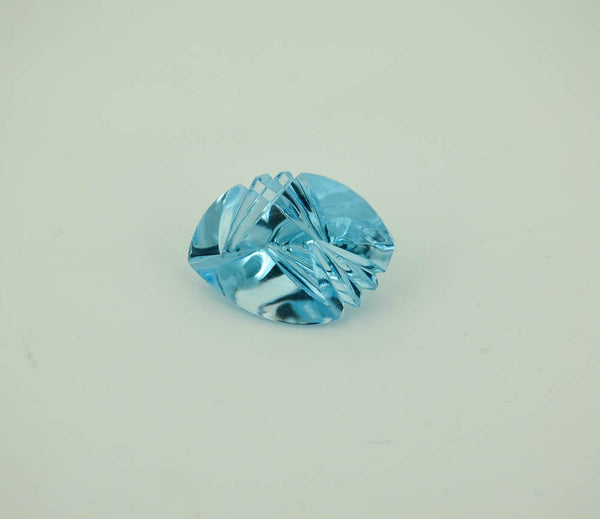 Sky Blue Topaz Marquise, Carved,extraordinary  facetting & carving Combenation ,Beautiful light blue. Creative. (AYS-G-00049-A )