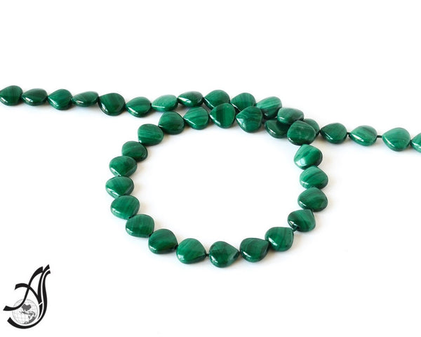 Malachite Beads, 10MM Heart Malachite Beaded Necklace For Women, 100% Natural Gemstone For Jewelry Making, Malachite Jewelry