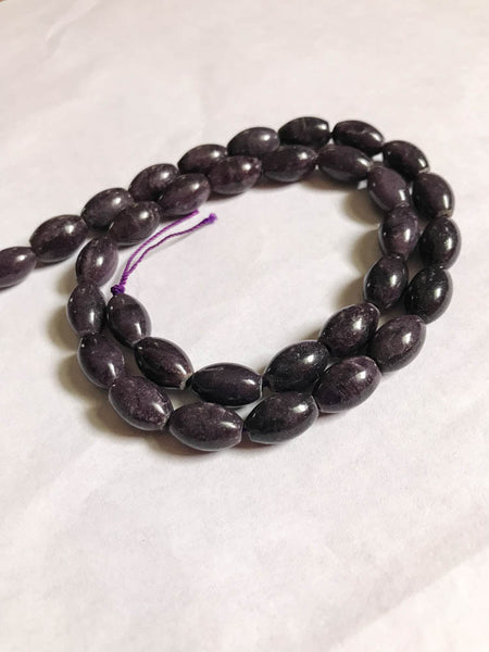 Sugilite  Round Plain8x12 mm  High quality,16 inch strand,Purple ,100% Natural , best Color,Most creative,(#957)