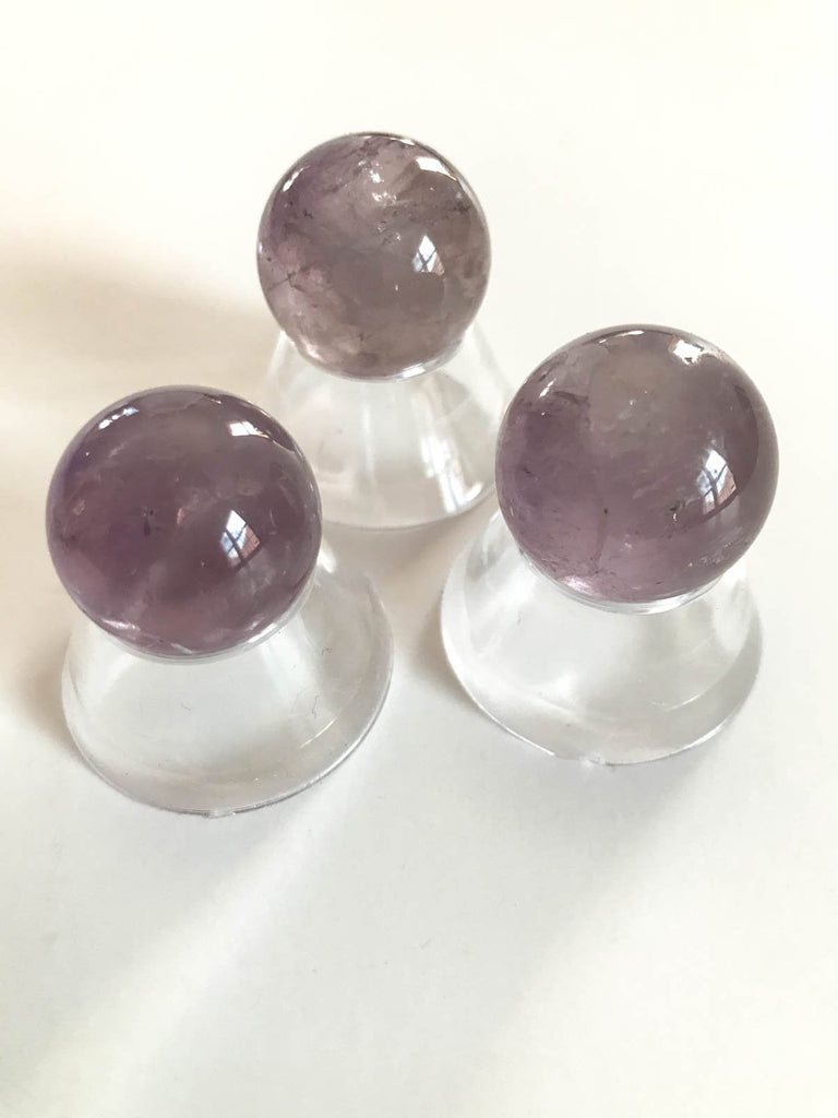 Natural Amethyst Sphere/ Round Ball ,Decorative stand.ONE PIECE ,23mm, 100% Natural,