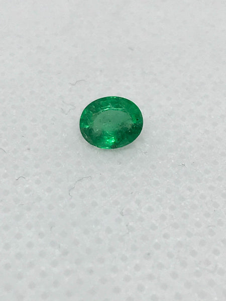 AAA Emerald Faceted Oval 6x5 mm appx., Green color, Lively, 100% Natural, creative( #-G-00053 )