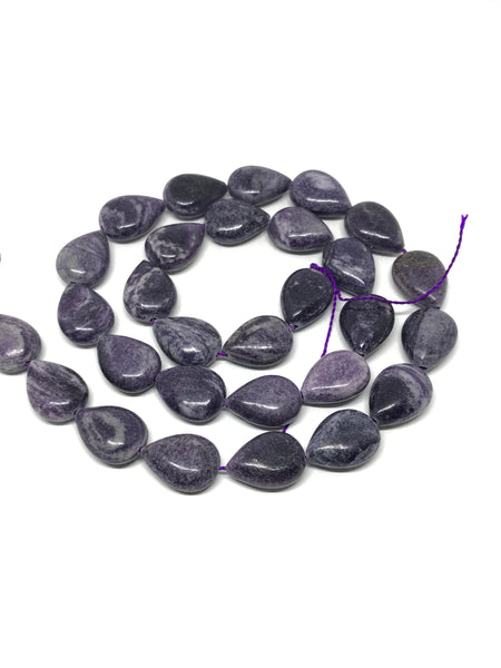 Sugilite Beautiful PEAR Shape, streight drill 10x14 mm appx. streight drill,unusal, 100% Natural (#1054)