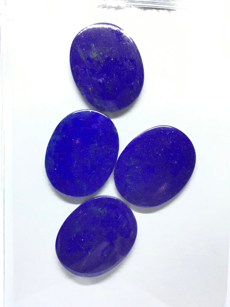 Beautiful Natural Lapis Oval cabochon, 100% Natural,21x26 mm.thickness is 3 mm  (CB-00180)
