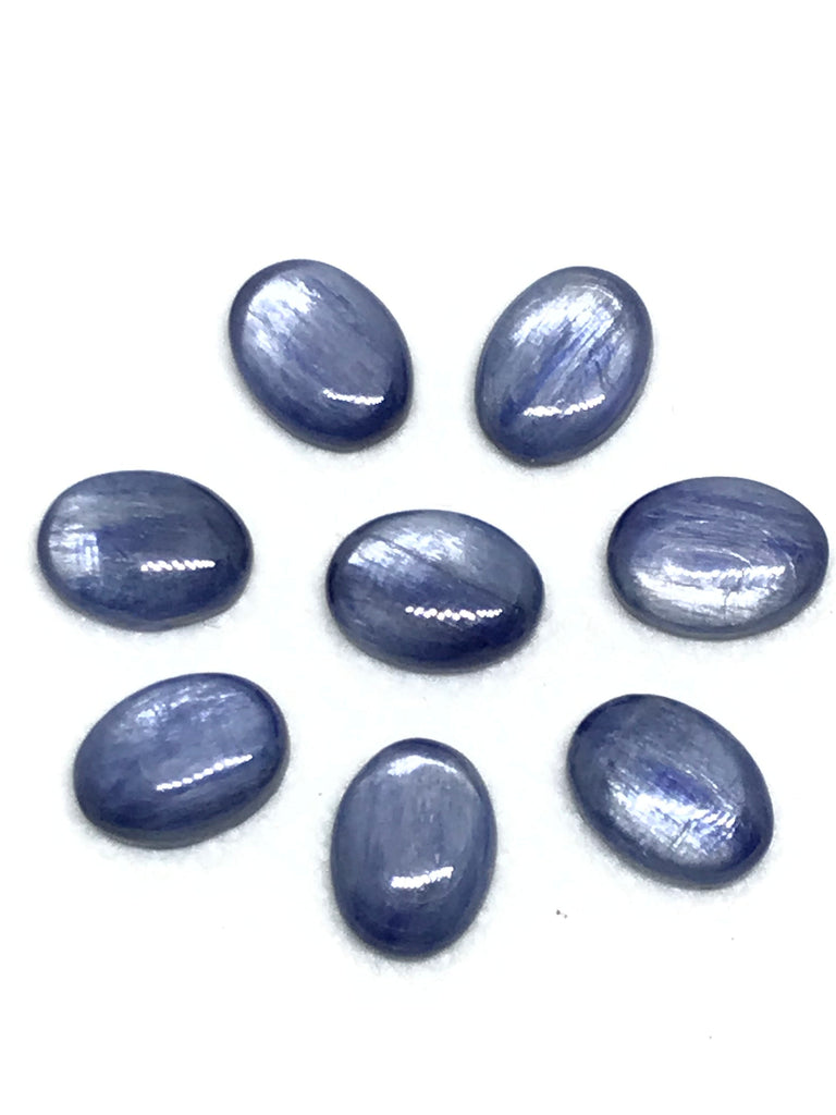 AAA Kyanite Oval Cabochon 9x12 mm , Calibrated, Best Blue color, 100% Natural (CB-00184