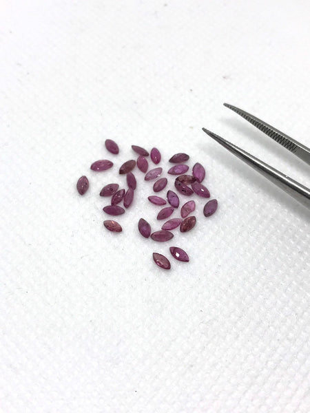 100%Natural Ruby  Marquise 4x2 mm appx.  pack of 3.35 cts  ( AYS-G-00065)
