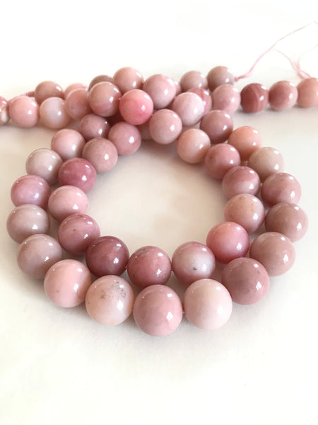 Pink Peruvian Opal Round 14mm Best Quality ,Pink,16inch,Exceptional, 100% Natural ,very creative.Hard to find this Size & Quality  (#10030 )