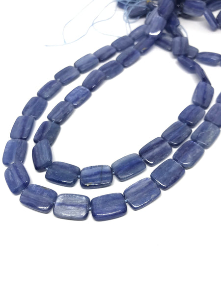 AAA Kyanite Rectangular  Plain 10x14 mm , Calibrated, Best Blue color,16 inch 100% Natural (1048)