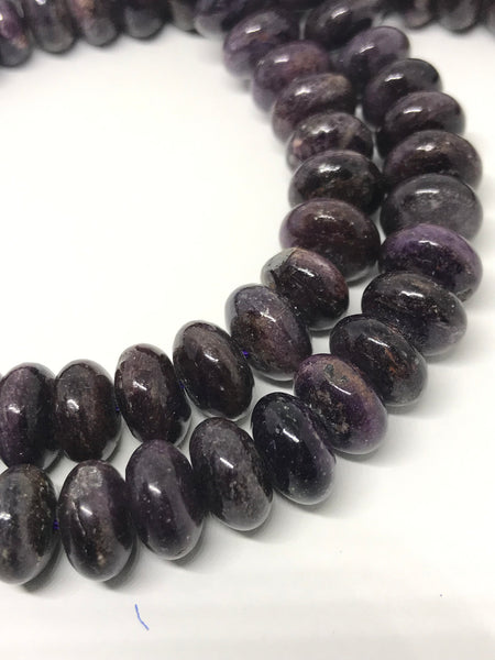 Sugilite  Roundale Plain 10mm  High quality,16 inch strand,Purple ,100% Natural , best Color,Most creative, (# 38)