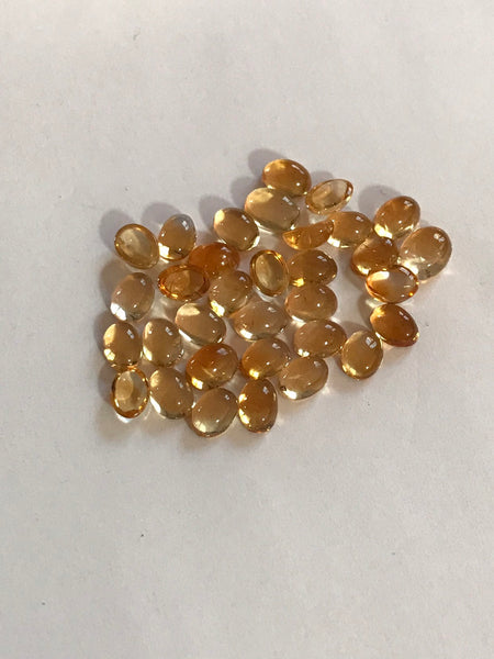 Citrine Oval cabs. 6x8 N  5x7,AAA Best Quality,yellow, Fine color.full luster n Lively.