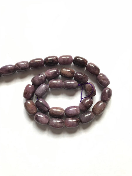 Sugilite Barrel -Beautiful purple colorOvalish Barrel shape Plain 10x14MM appx. AAA Quality ,Exceptional,Hard to find,100% Natural,1061#