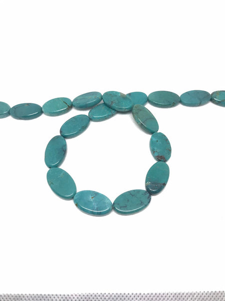 Turquoise Oval Plain 23x13.5 Sleeping Beauty Exceptional 15 inch mm appx.,  100% Natural earth mined, very creative  &Unusal.