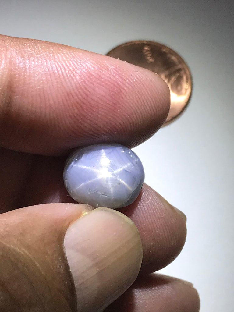 Natural celon Star sapphire, perfect lines 100% natural ,10.3x12 mm, RedBlack, in Focus Sun Light/Torch light as per photo G-00080