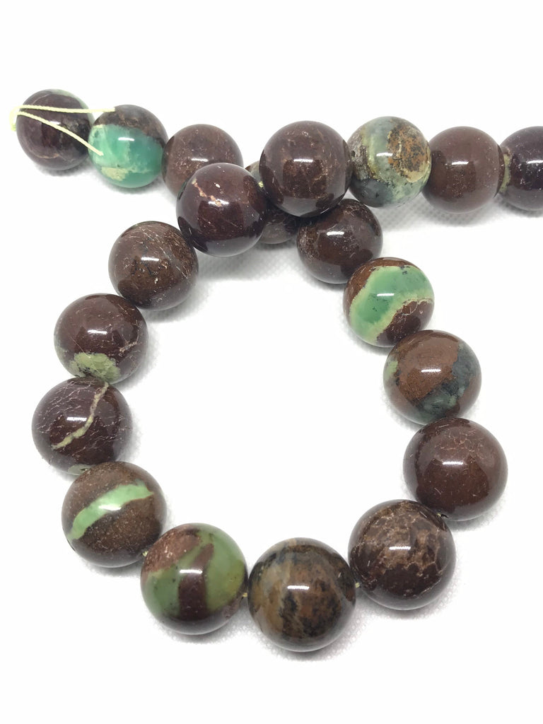 Natural Chrysoprase Beads, 20mm Round Chrysoprase Beaded Necklace, Gift For Women, Huge Chrysoprase For Jewelry (#1128)