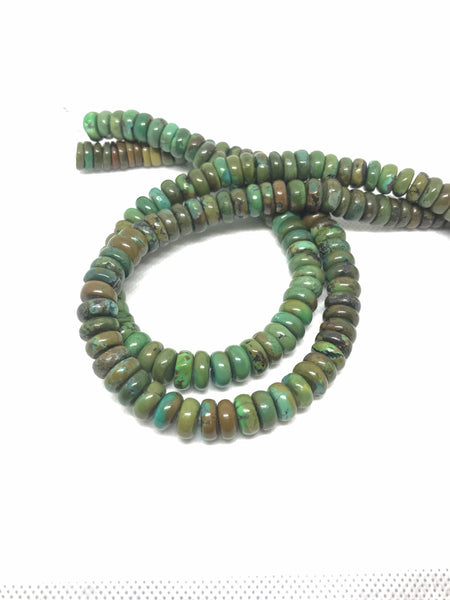 Turquoise Plain roundale 10 mm Appx.Unusual & Creative, Nice Greenish color with some Natural color combination , 100% Natural (#1109 )