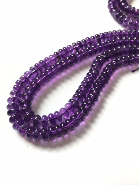 Best African Amethyst Plain Round 8mm calibrated, Purple, 16 inch,AAA quality,perfect cut, Rich color 100% Natural(#1162))