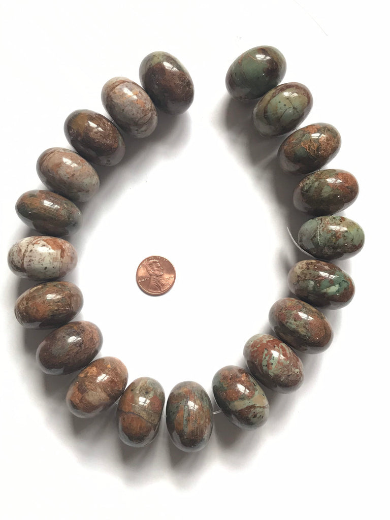 100% Natural Turquoise with Mother Rock Roundale 30 mm Appx. Thick 20 mm,Rare N Exceptional & Creative, Natural Patterns on it  (#1181 )