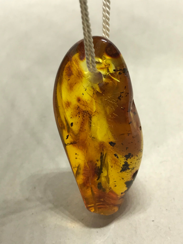 100% Natural Baltic Raw Amber ,Free form,healing crystal, healing properties ,56x23 mm One of a kind Piece, Drilled through (# CB 00220)