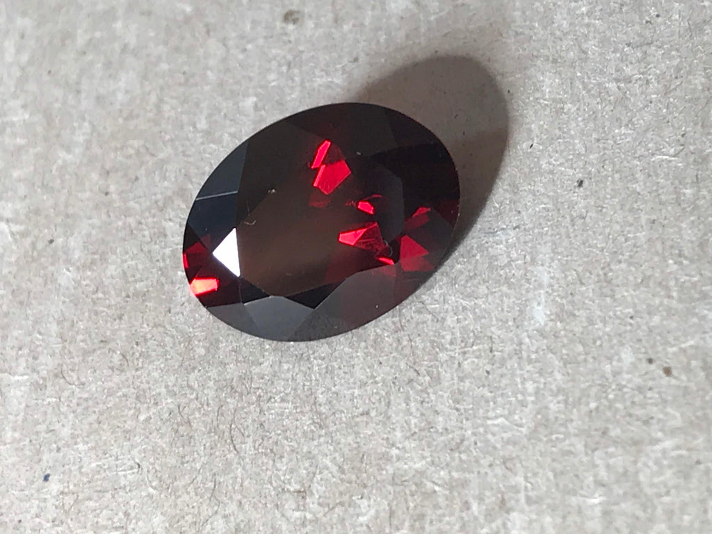100% Natural Garnet, 16X12MM Garnet For Jewelry Making, Faceted Loose Red Garnet, January Birthstone (#G-0093)