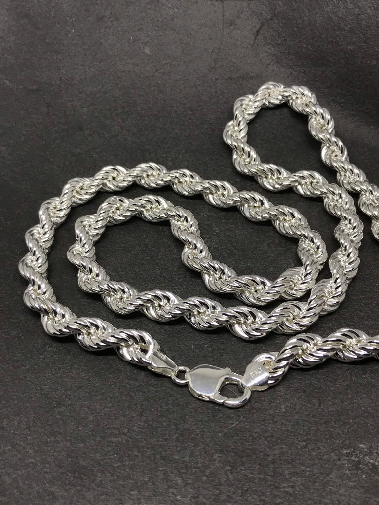 Thick Snake Chain Necklace - Antiqued Sterling 5mm – T and Brie