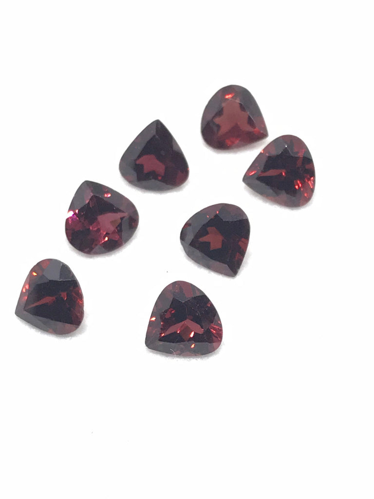 Amazing Rhodolite Garnet  Heart shapeFaceted , 8x8 mm,Lively full of Luster, Red color 100% Natural, creatiyve (G-000102)