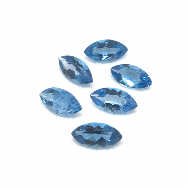 Blue Topaz Marquise 10x5 & 8x4 mm, Swiss Blue ,, Calibrated, AAA best Quality, Lively with full luster (G00114)
