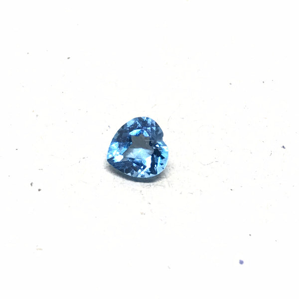 5MM Natural Topaz, AAA Calibrated Topaz For Jewelry Making, Blue Gemstone, Faceted Topaz Heart, December Birthstone (G00117 )