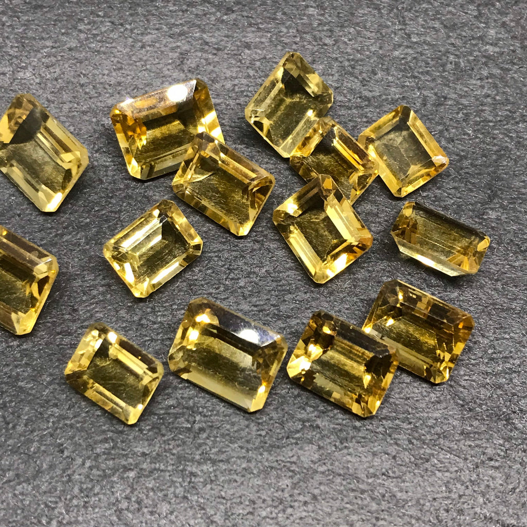 Citrine  Octagon Faceted   9x11, 10x8, & 9x7 mm, Best AAA quality  yellow color 100% Natural, creative (G00123 )