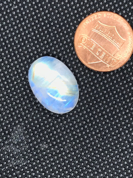 Rainbow moonstone Oval Cabochon, 19.19x13.7, AAA  Extra ordinary quality, best Sheen or Rainbow,  (# CB-00287)