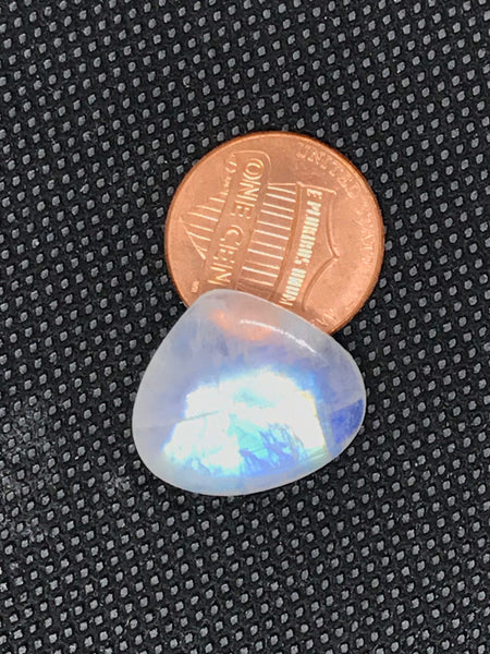 Rainbow moonstone Heart Cabochon, 20.1x17.7, AAA  Extra ordinary quality, best Sheen or Rainbow,  (# CB-00289)