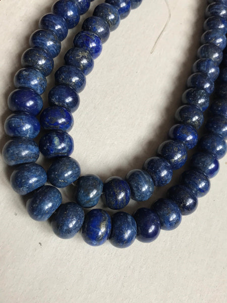Natural Lapis Lazuli Bead, Rondelle Lapis Lazuli Bead Necklace, 16mm Lapis Lazuli, Gemstone Bead, 16 Inch Strand Bead, Gift For Women (#123)