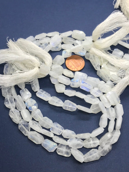 AAA Rainbow Moonstone Bead, 9X10MM To 9X11MM Tumble Moonstone Beaded Necklace For Women, 14 Inch Strand Moonstone Bead # 180
