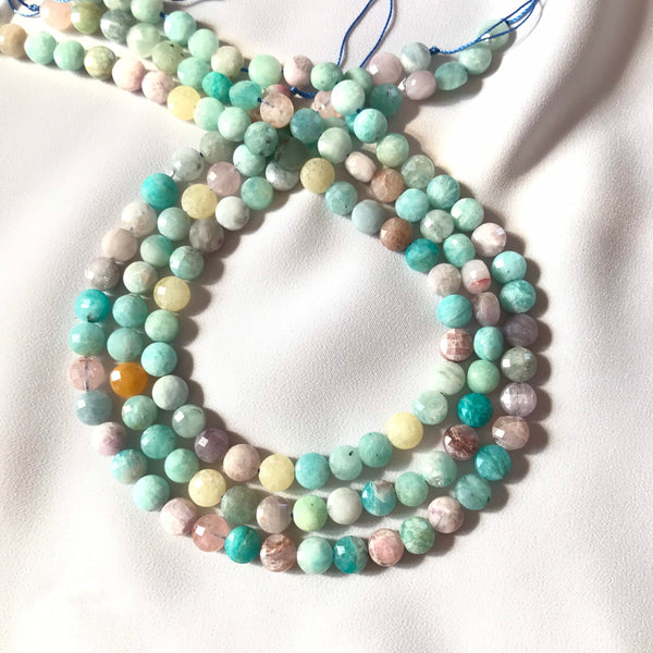 Natural Aquamarine Beads, Aquamarine Beads For Jewelry Making, 6 & 8mm Aquamarine Bead Necklace, Gift For Women (1330)