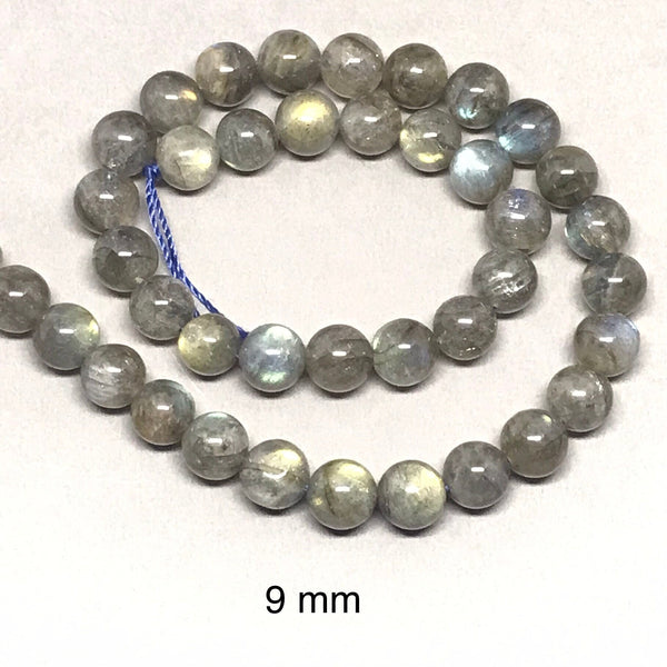 Brilliant Fire Labradorite Beads, 8MM Smooth Round Labradorite Necklace For Women, Rainbow Fire Labradorite, 16 Inch Strand Bead