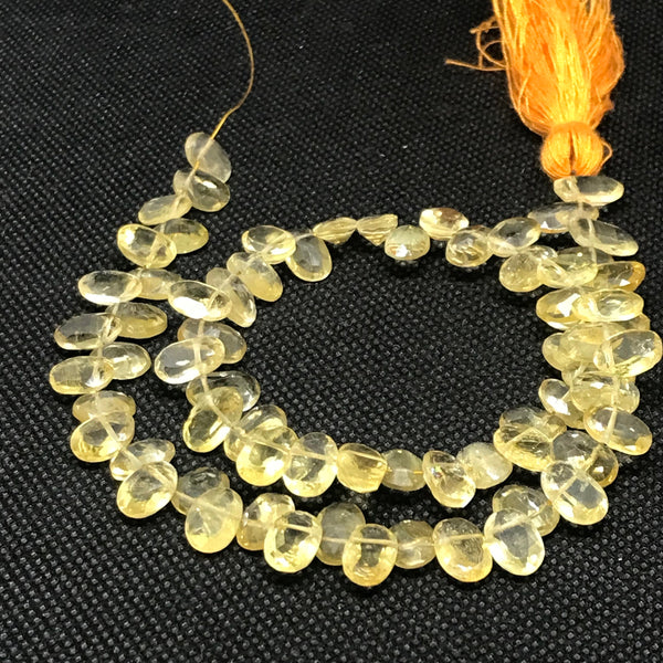 Natural Citrine Beads, 9x7mm Oval Cut Citrine Beads,November Birthstone Necklace,14 Inch Strand, Faceted Citrine Beads For Jewelry Making