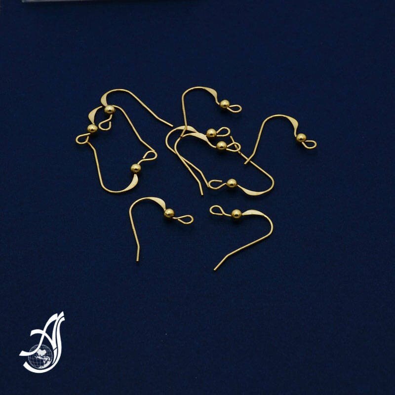 Gold Filled Ear Wire, 925 Serling Silver, Ear Wire With Ball, Earring Hoooks, Earring Connector, DIY Jewelry Making (AYS-EWGF-3)