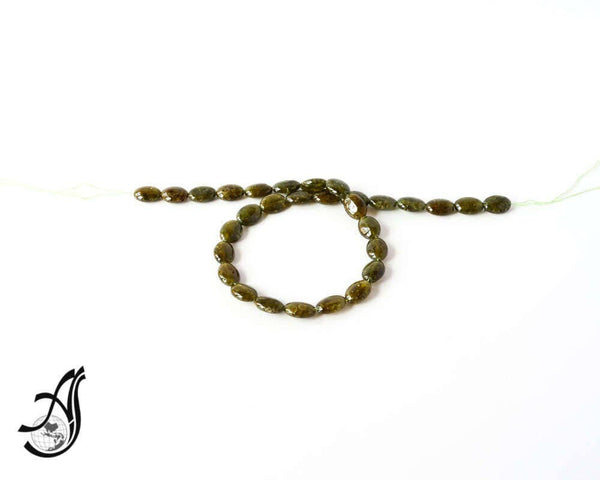 Natural Garnet Bead, 10x13mm Garnet Bead Necklace, Tsavorite Garnet Bead For Jewelry Making, January Birthstone, 16 Inch Strand Bead