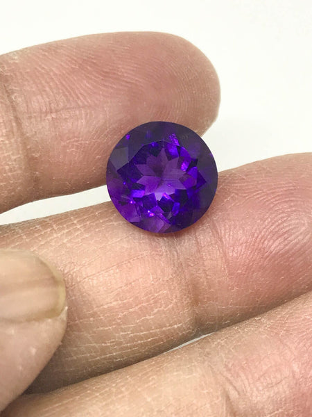 100% Natural Amethyst, 12mm Amethyst Round, AAA Amethyst For Jewelry Making, February Birthstone, Purple Gemstone