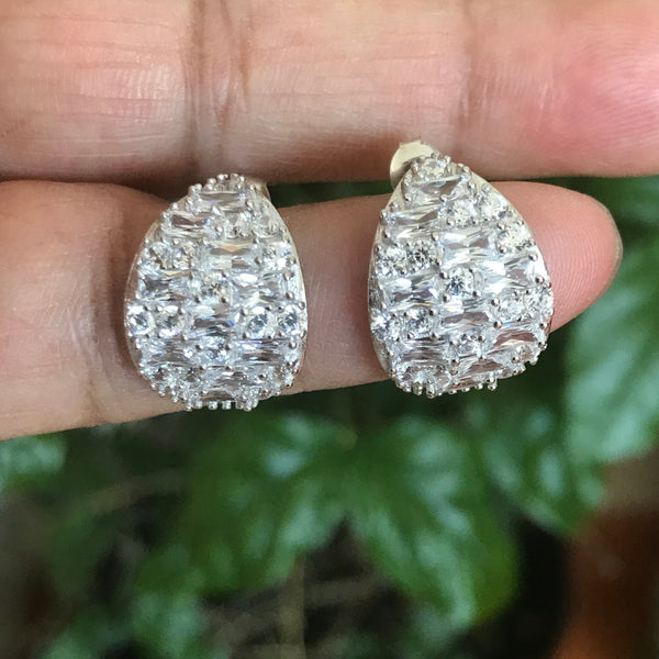 Cubic Zircon Earring, 925 sterling silver Earings For Wife, Cz Jewelry For Women, One of a kind piece, (JB-00139