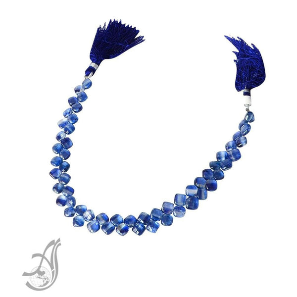 Blue Kyanite Bead 6mm, Cushion Kyanite Bead Bracelet, Loose Kyanite Bead Strand For Making Jewelry, 100% Natural Kyanite Gemstone Bead