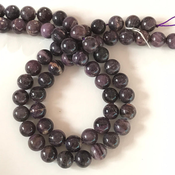 12mm Sugilite Round Bead Necklace, Purple Sugilite Gemstone Bead For Making Jewelry, Beautiful Natural Sugilite Beads, (# 1222 )